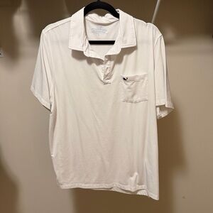 Vineyard Vines Men’s White Short-Sleeve Pocket Polo